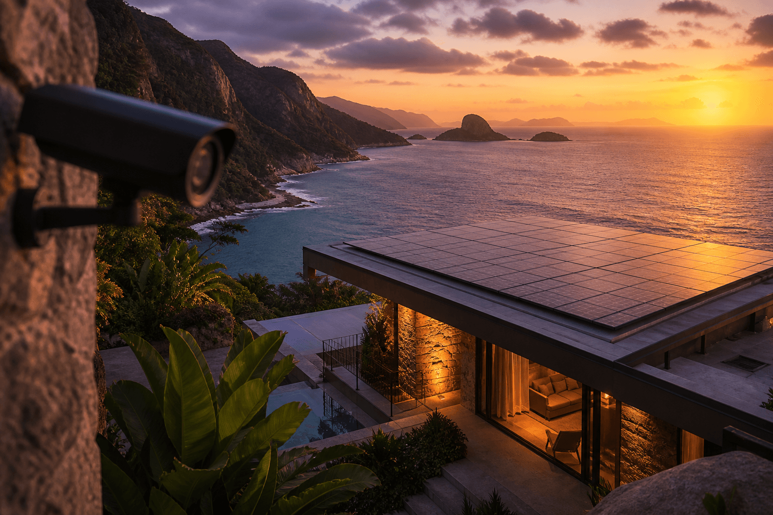 Casa contemporânea com energia solar em Mangaratiba – Rio de Janeiro